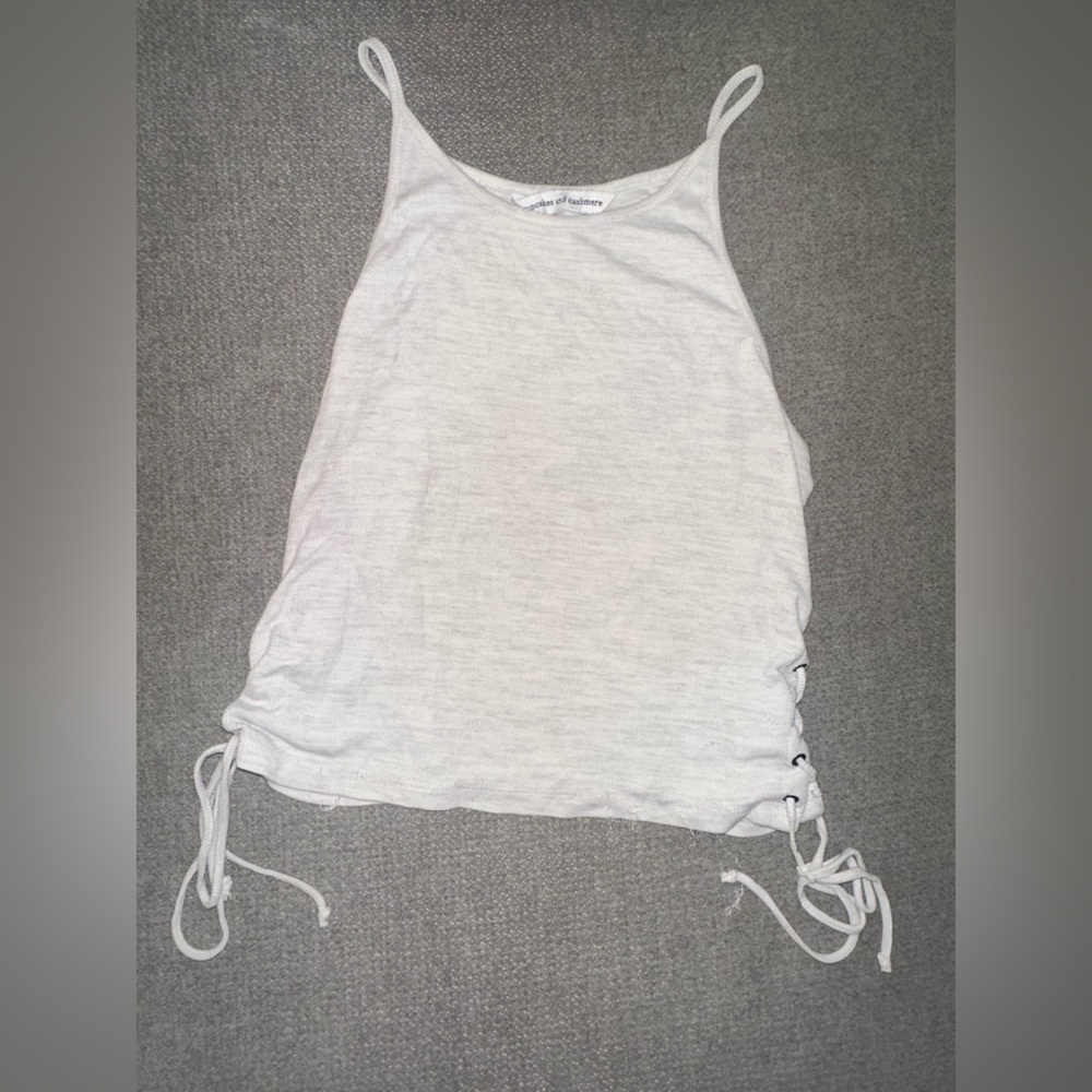 cupcakes & cashmere Light Gray Tank Top